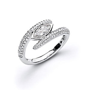 Simon G Marquise Diamond Engagement Ring
