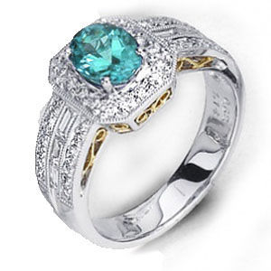 Simon G. Aquamarine Diamond Ring