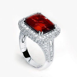 Simon G Rubilite Diamond Ring
