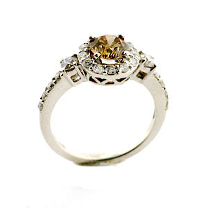 Beautiful Brown Diamond Engagement Ring