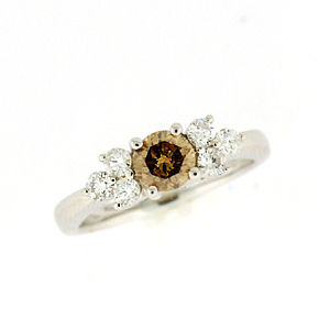 Beautiful Brown Diamond Engagement Ring