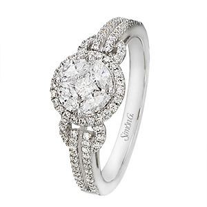 Dazzling Simon G Diamond Ring