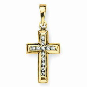 Beautiful Gold and Diamond Cross