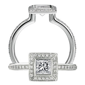 Ritani Endless Love Princess Cut Diamond Ring