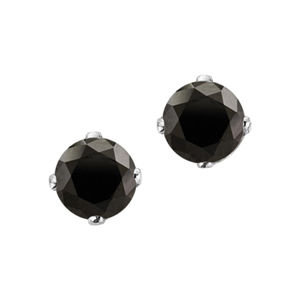 Black Diamond Stud Earrings 1/2 Carat