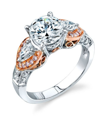 Three Stone Simon G. Diamond Ring