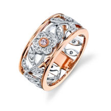 Designer Simon G. Floral Diamond Band