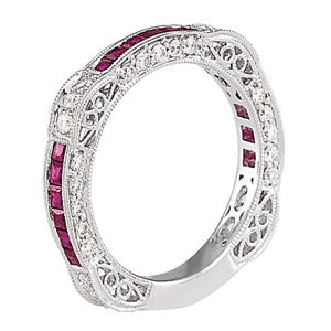 Lovely Ruby and Diamond Band