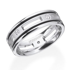 Dazzling Diamond Mens Wedding Band by Verragio
