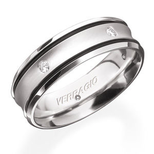 Verragio Diamond Mens Wedding Band
