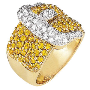 Exquisite Sapphire Diamond Ring