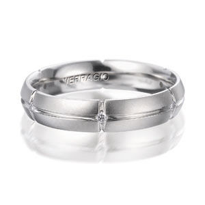 Classic Diamond Mens Wedding Band by Verragio