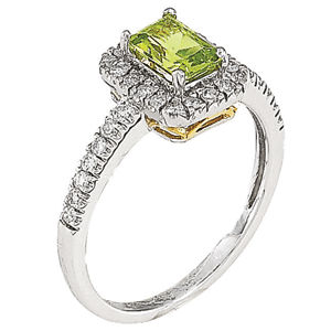 Marvelous Peridot Diamond Ring