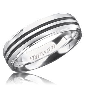 Handsome Verragio Mens Wedding Band