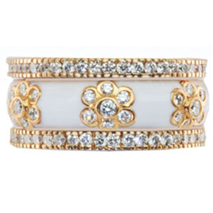 Stunning Hidalgo Rose Gold and Diamond Flower Ring