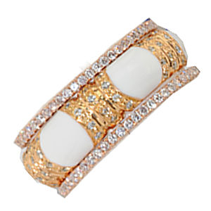 Exquisite Rose Gold Band by Hidalgo