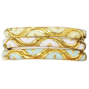 Stylish Pastel Hidalgo Enamel Ring