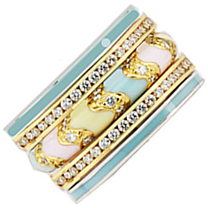 Gorgeous Multi-Color Pastel Ring by Hidalgo