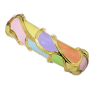 Multi-Colored Gold and Enamel Band by Hidalgo