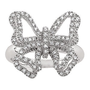 Alluring Butterfly Engagement Ring
