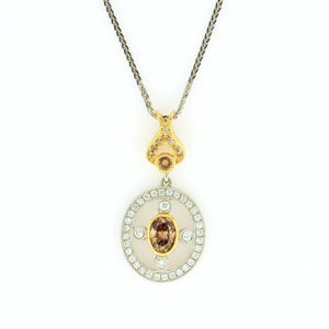Dazzling Brown Diamond Fancy Pendant
