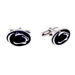 Silver Penn State Univeristy Lion Head Cuff Links