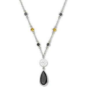 Pittsburgh Steelers Crystal Logo Necklace