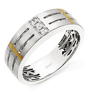 14k Two-tone Simon G. Band