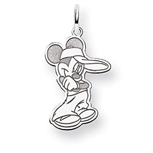 Mickey Mouse Disney White Gold Charm