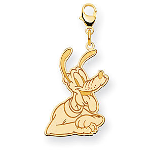 14K Yellow Gold Disney Pluto Charm