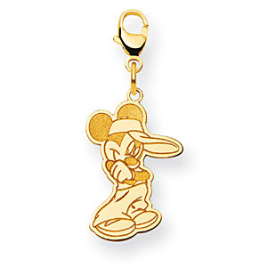 Mickey Mouse 14k Yellow Gold Charm from Disney