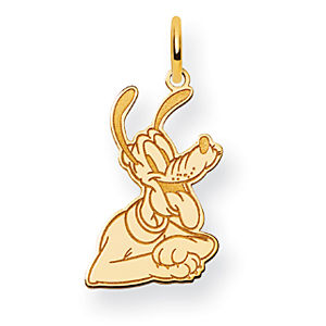 Pluto Disney Charm in 14k Gold