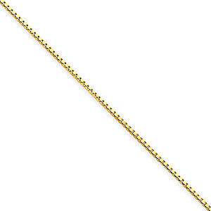 20 Inch 1mm Yellow Gold Box Chain