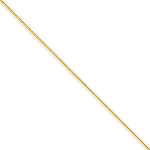 20 Inch 14k Yellow Gold .60mm Round Snake Chain