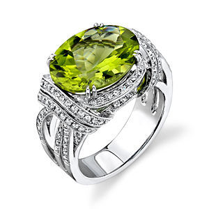 Gorgeous Simon G. Peridot Ring