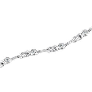 Breathtaking Everlon Diamond Knot Bracelet