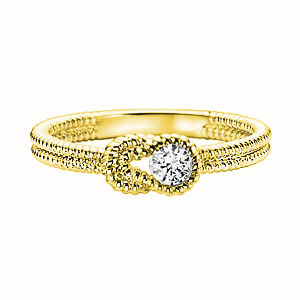 Gorgeous Everlon 3/4 Ct. Knot Ring in 14k Yellow Gold