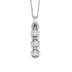 Gorgeous 14k White Gold Everlon Diamond Knot Pendant
