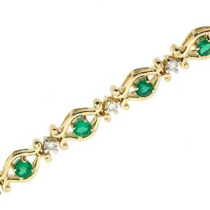 Dazzling Emerald and Diamond Bracelet