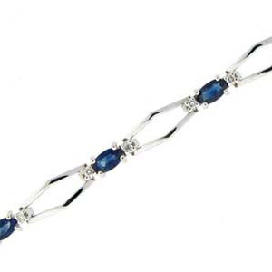 Marvelous Sapphire Bracelet with Diamonds
