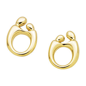 Classic Mother and Child(R) 14k Yellow Gold Earrings