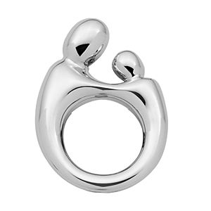 14k White Gold Classic Mother And Child(R) Pendant