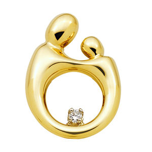 Mother and Child(R) Diamond Pendant 14k Yellow Gold
