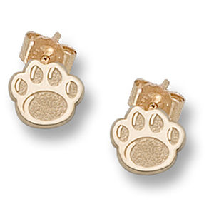 Adorable 14k Gold Penn State Paw Earrings