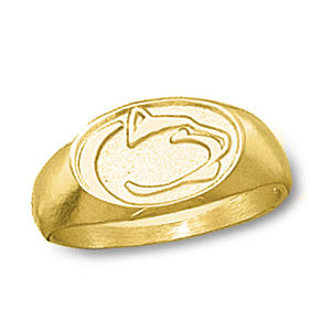 Penn State Nittany Lion Ladies Ring 14k Yellow Gold
