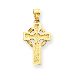 Lovely Celtic Cross Charm in 14k Yellow Gold