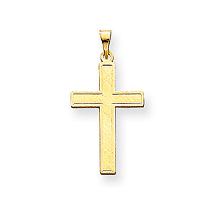 Stunning 14k Yellow Gold Medium Size Cross Pendant