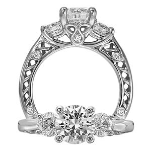 Dazzling Anadare Collection Diamond Engagment Ring