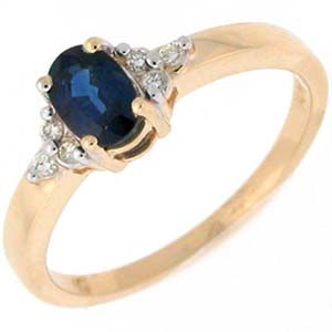 Fabulous Oval Sapphire Center Ring