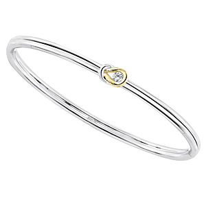 Gorgeous Two-Tone Everlon Diamond Knot Bracelet